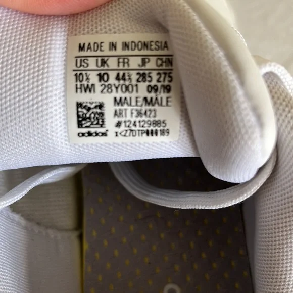 Adidas Men Advantage sneaker sz 10.5 in white/ navy - Picture 6 of 9